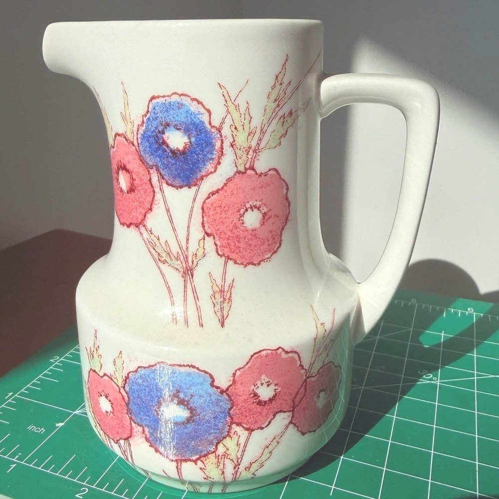 Noritake Craftone Medley 8771 Creamer Floral Poppy Collectible